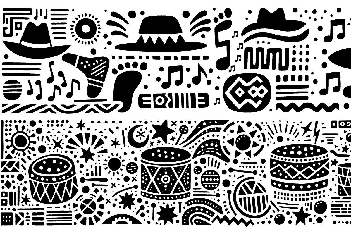 Vintage Culture Dance Folk Art, a Decorative Illustration by devastd (Photo 21 of 28)