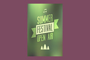Summer open air vector poster set., a Seasonal Illustration by PoPaShop (Thumbnail 10 of 10)
