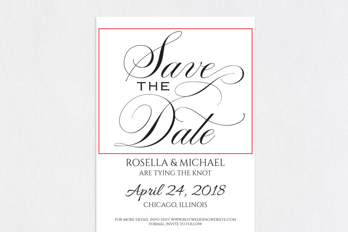 Save the Date Template SHR209, an Invitation Template by Shafura_Wedding (Photo 5 of 5)