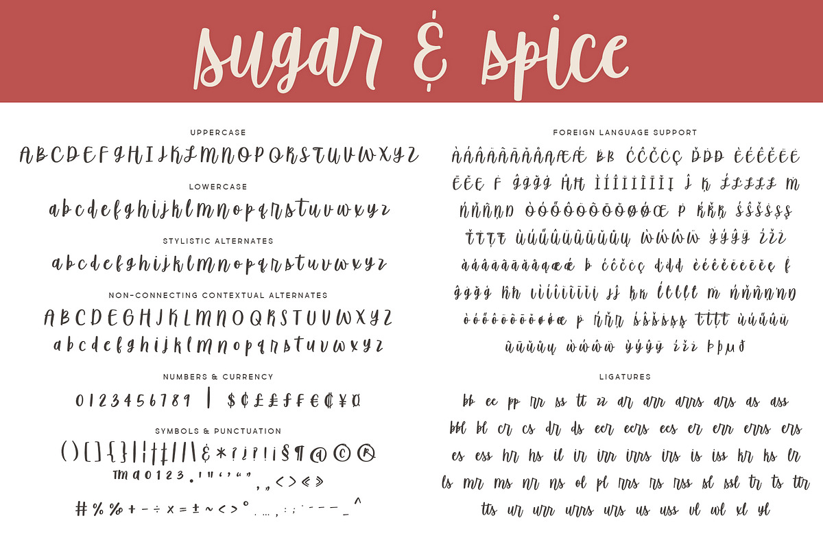 Sugar & Spice Font Duo preview 2