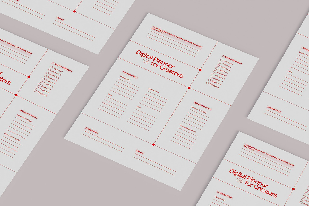 Digital Planner, a Flyer Template by graphicook (Photo 3 of 3)