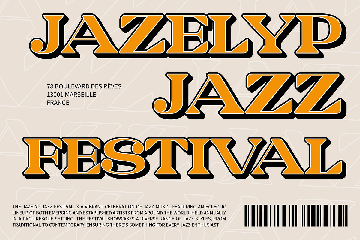Lamna Rounded 3D, a Serif Font by Craft Supply Co. (Photo 3 of 8)