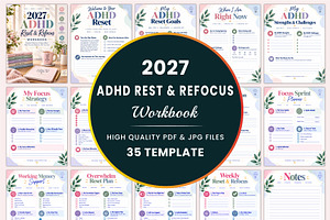 2027 ADHD Reset & Refocus Workbook