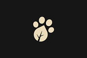 paw leaf foot print logo Design, a Branding & Logo Template by Vectoryzen (Thumbnail 2 of 2)