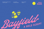 BAYFIELD: Bold Script + Sans Serif, a Script Font by Liszar Inzani (Thumbnail 1 of 10)
