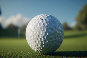 Golf ball stock image