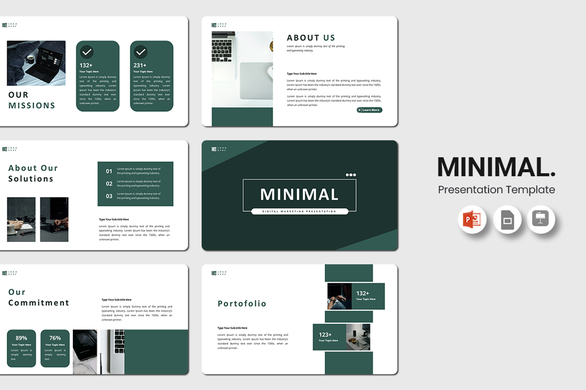 Minimal Digital Marketing PowerPoint
