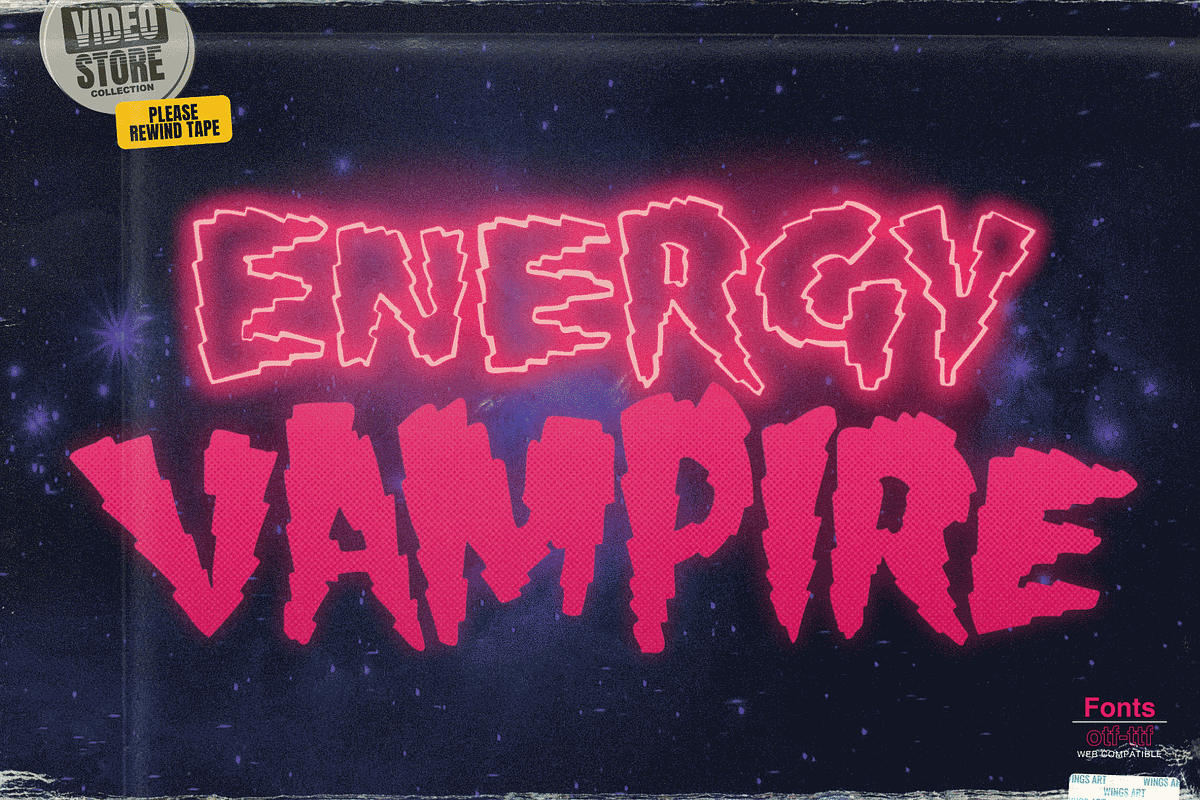 Shock Block: An Electrifying Font, a Handwritten Font by Wingsart Studio (Photo 8 of 16)