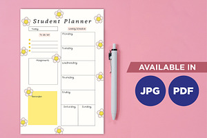 Student Planner Printable