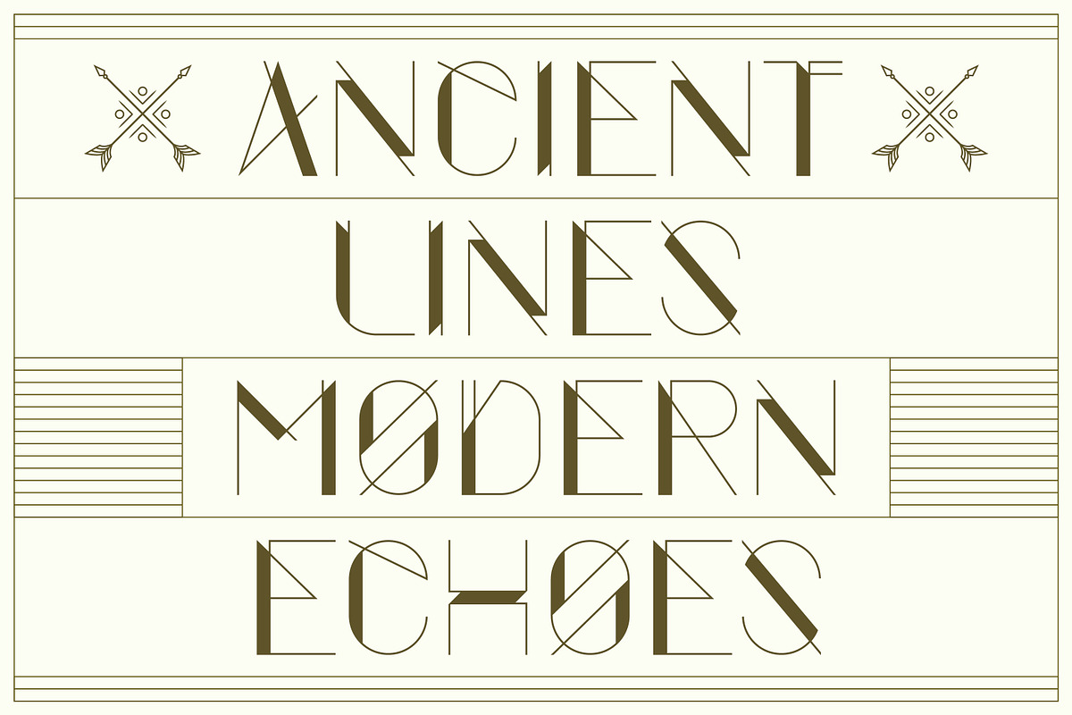 Gratitude - Art Deco Inspired Font, a Sans Serif Font by Kahade Studio (Photo 5 of 12)