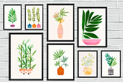Tropical Botanical Art Wall Set, a Decorative Illustration by kristiangallagher (Thumbnail 2 of 3)