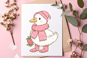 Strawberry Summer Goose Clipart, an Illustration by SinaCreation (Thumbnail 8 of 11)