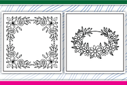 Beautiful and Flowers Coloring page, an Illustration by LightExpress (Thumbnail 2 of 5)