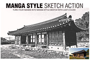 Manga Style Sketch Effects, an Action Add-On by pallabip (Thumbnail 1 of 8)