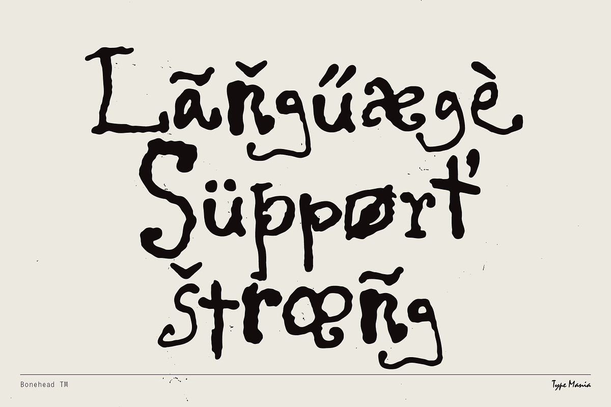 Bonehead TM – Raw Scribble, a Handwritten Font by Type Mania (Photo 8 of 10)