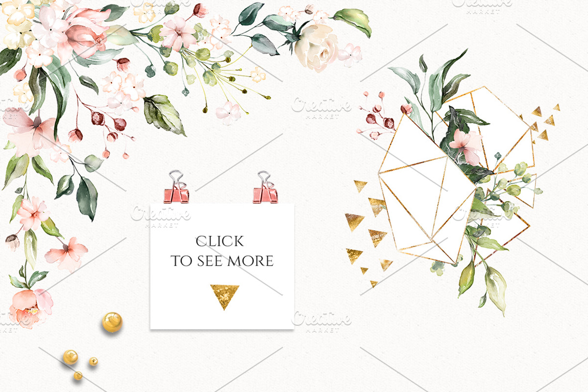 Sunny watercolor floral collection, a Decorative Illustration by Lisima (Photo 9 of 14)