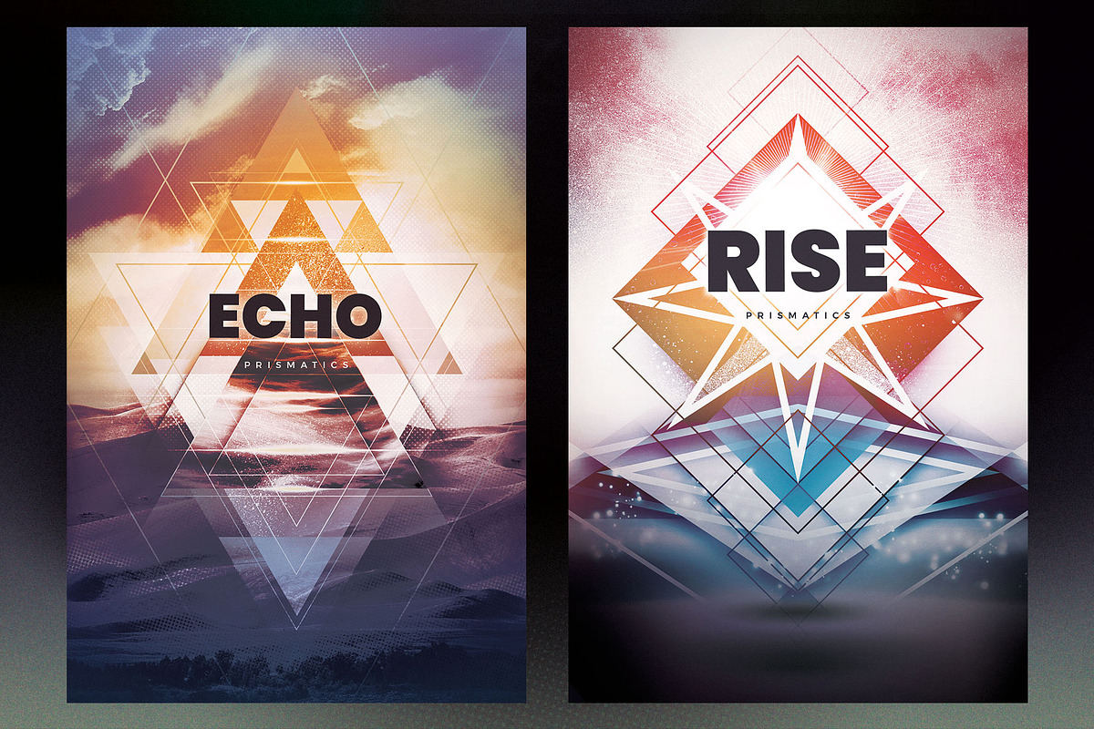Prismatics - Geometric Poster Series, a Poster Template by styleWish (Photo 3 of 8)
