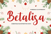 Betalisa | Handwritten Font, a Script Font by Forberas Club (Thumbnail 1 of 7)
