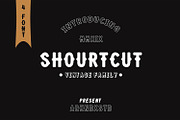 Shourtcut Vintage Bundle Font, a Blackletter Font by Arendxstudio (Thumbnail 1 of 8)