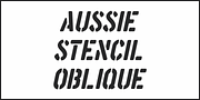 Aussie Stencil JNL, a Sans Serif Font by Jeff Levine Fonts (Thumbnail 4 of 5)