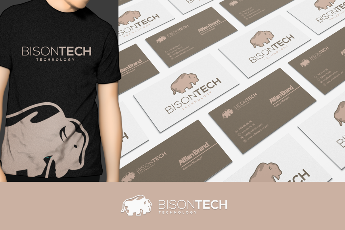 Bison Tech Logo, a Branding & Logo Template by AlfianBrand