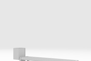 3D Model Bench Park 41