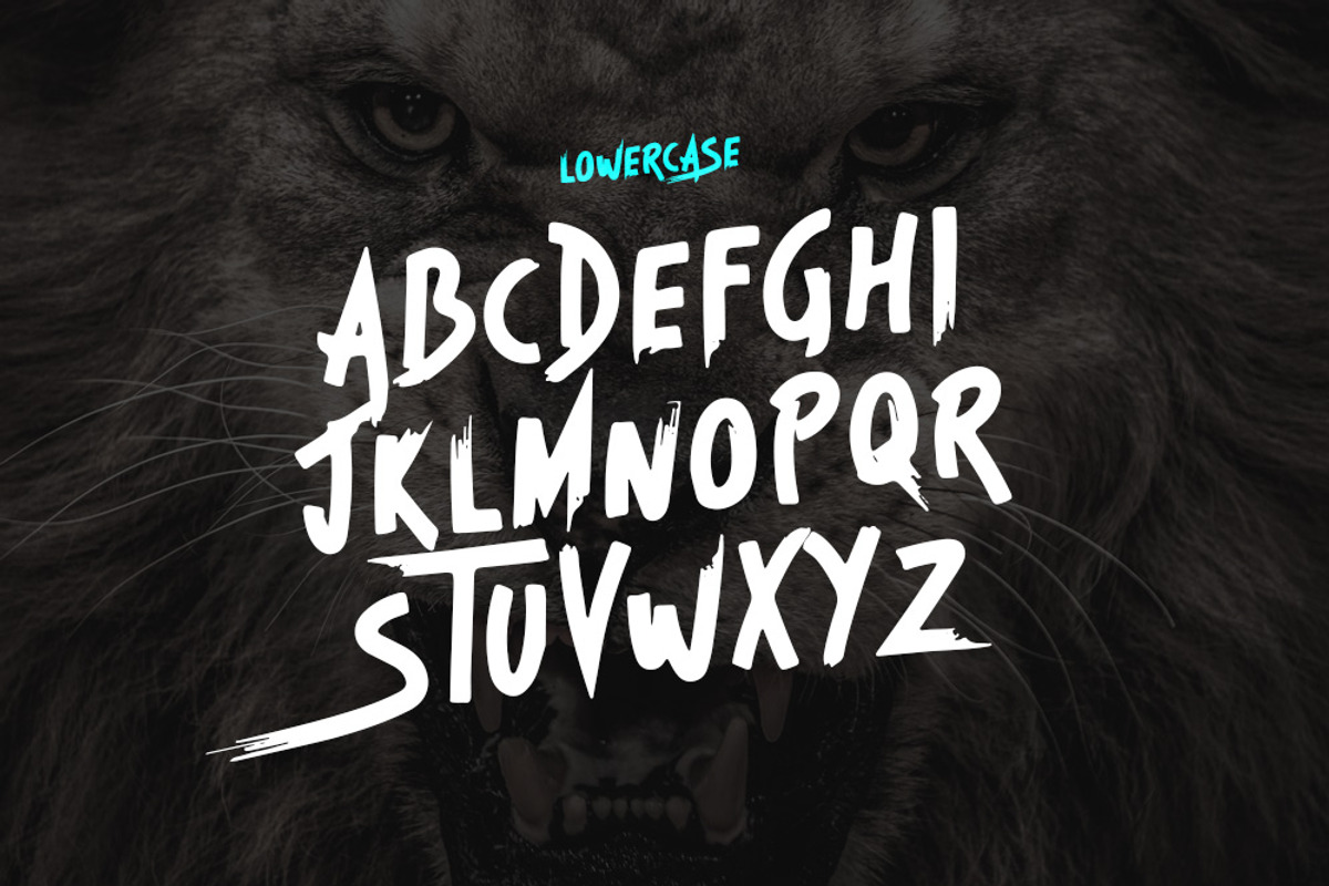 Beast - Brush Font preview 7