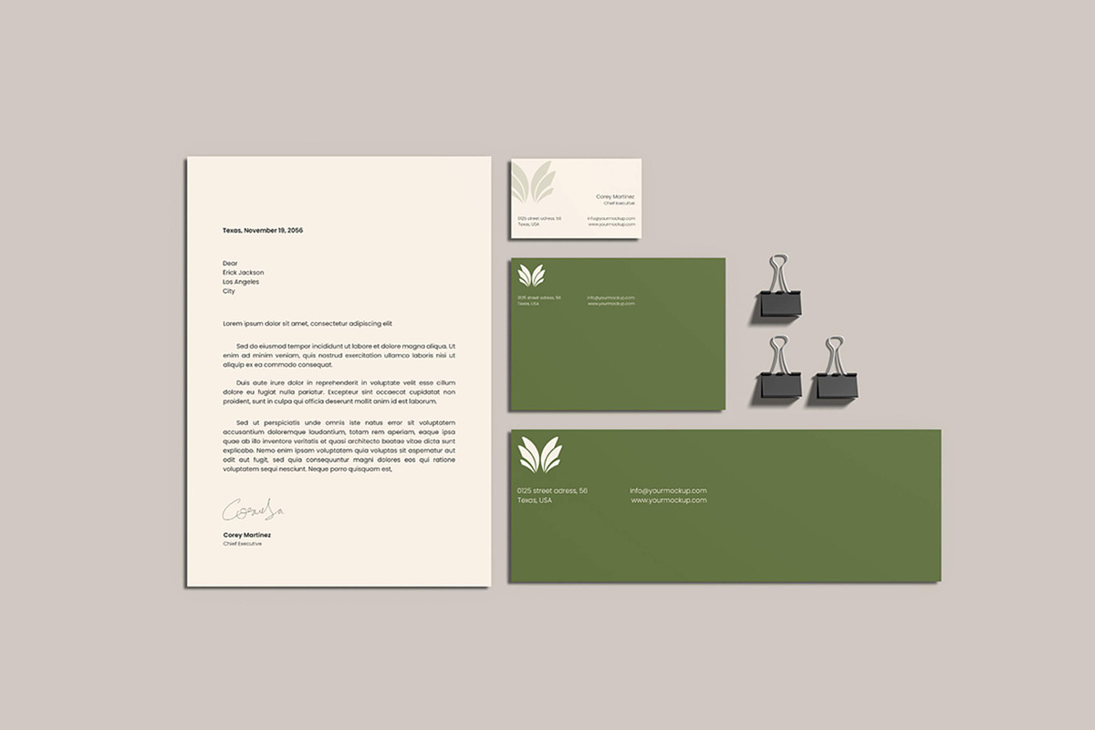 Stationery Mockup, a Books & Magazine Mockup by Meizzaluna Design (Photo 1 of 3)
