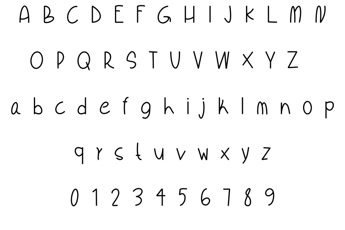 Happy child -  A Handwritten font, a Handwritten Font by Sk designs (Photo 7 of 7)