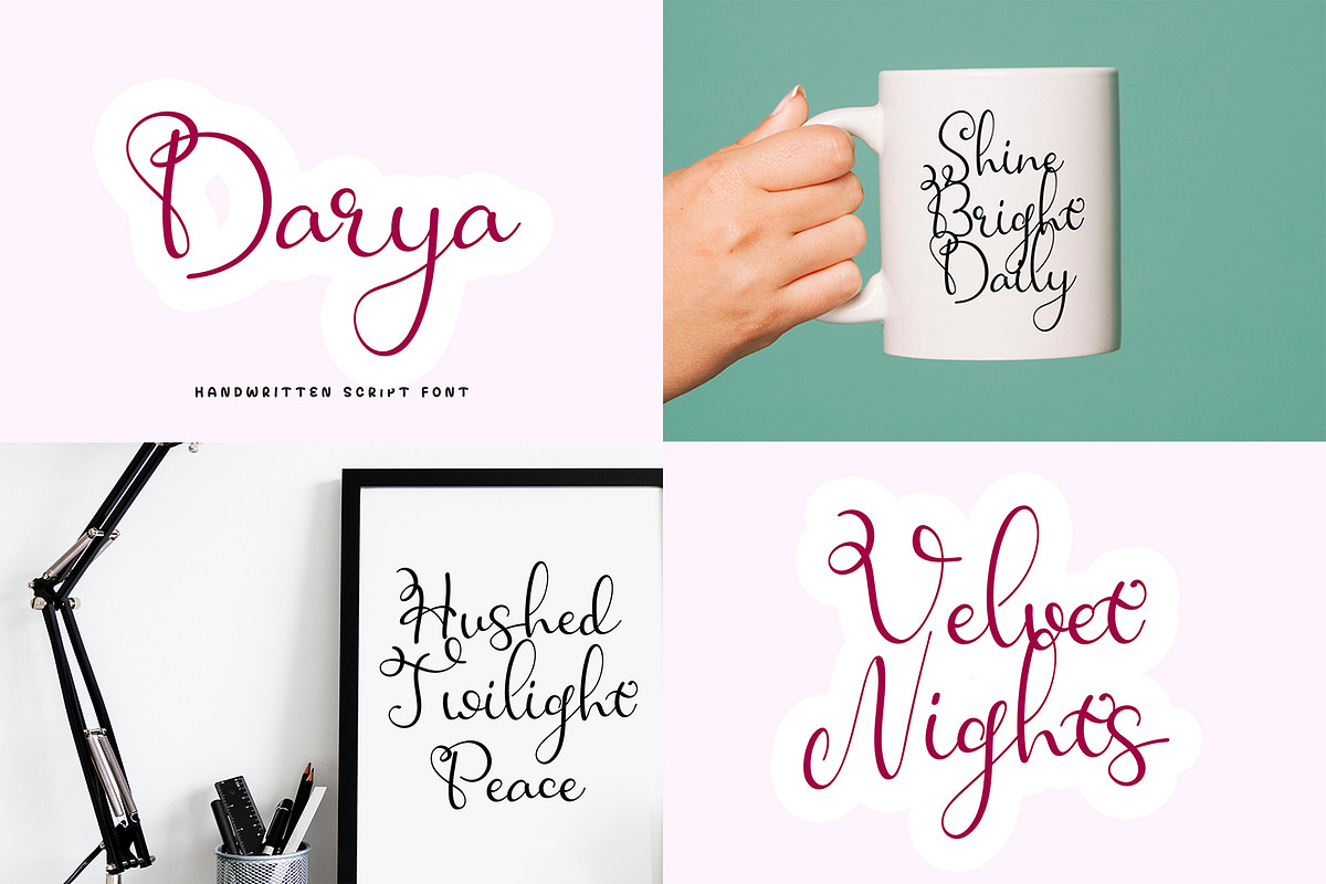 100 Handwritten Script Fonts Bundle, a Script Font by Fonteca (Photo 8 of 10)