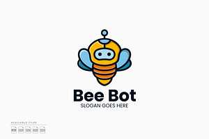 Bee Bot Logo, a Branding & Logo Template by Zeer Graphic