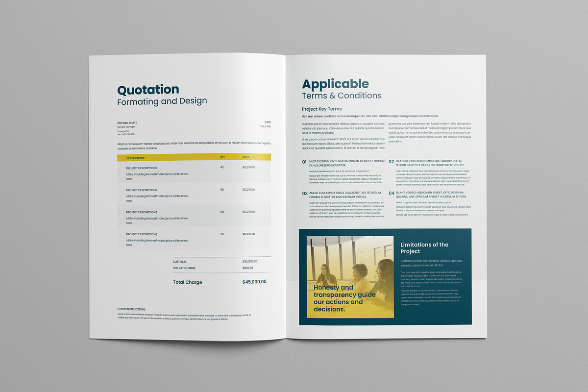 Proposal Template | Canva & Indesign preview 6