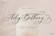 Asley Bethany, a Script Font by JamalCreativeStudio (Thumbnail 1 of 8)