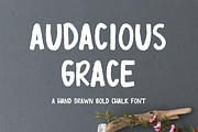 Audacious Grace Font, a Script Font by Cate Shaner (Thumbnail 1 of 7)