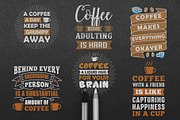 Coffee Quotes Crafts Vol 9, a Decorative Illustration by Tosca Digital (Thumbnail 4 of 6)