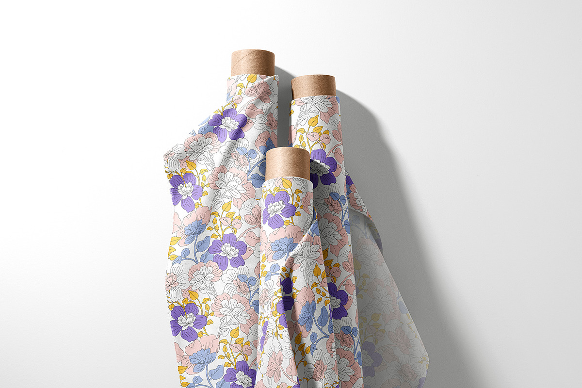 Botanical Summer Floral Pattern, a Pattern Graphic by StudioGlouna (Photo 2 of 9)