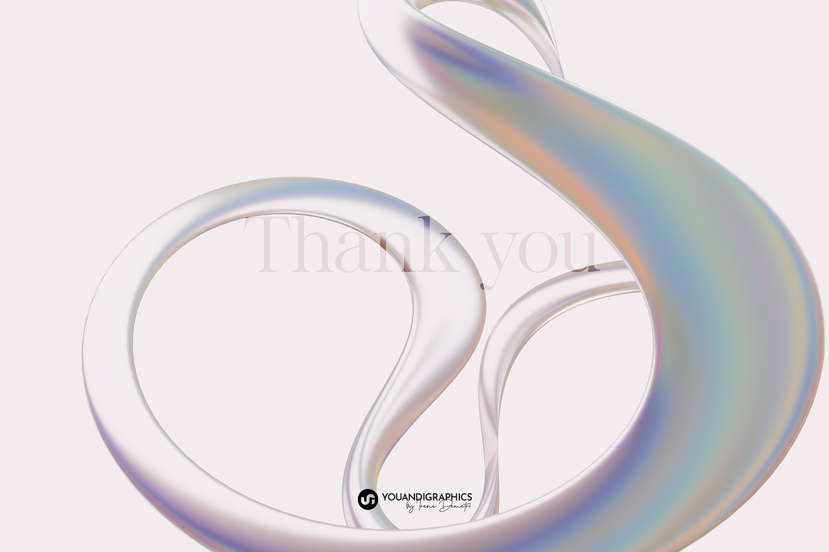 Iridescent 3D Liquid Shapes, a Graphic by Youandigraphics (Photo 13 of 13)