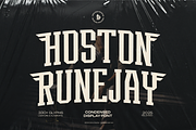 Hoston Runejay | Condensed Display, a Slab Serif Font by Denustudios (Thumbnail 1 of 12)