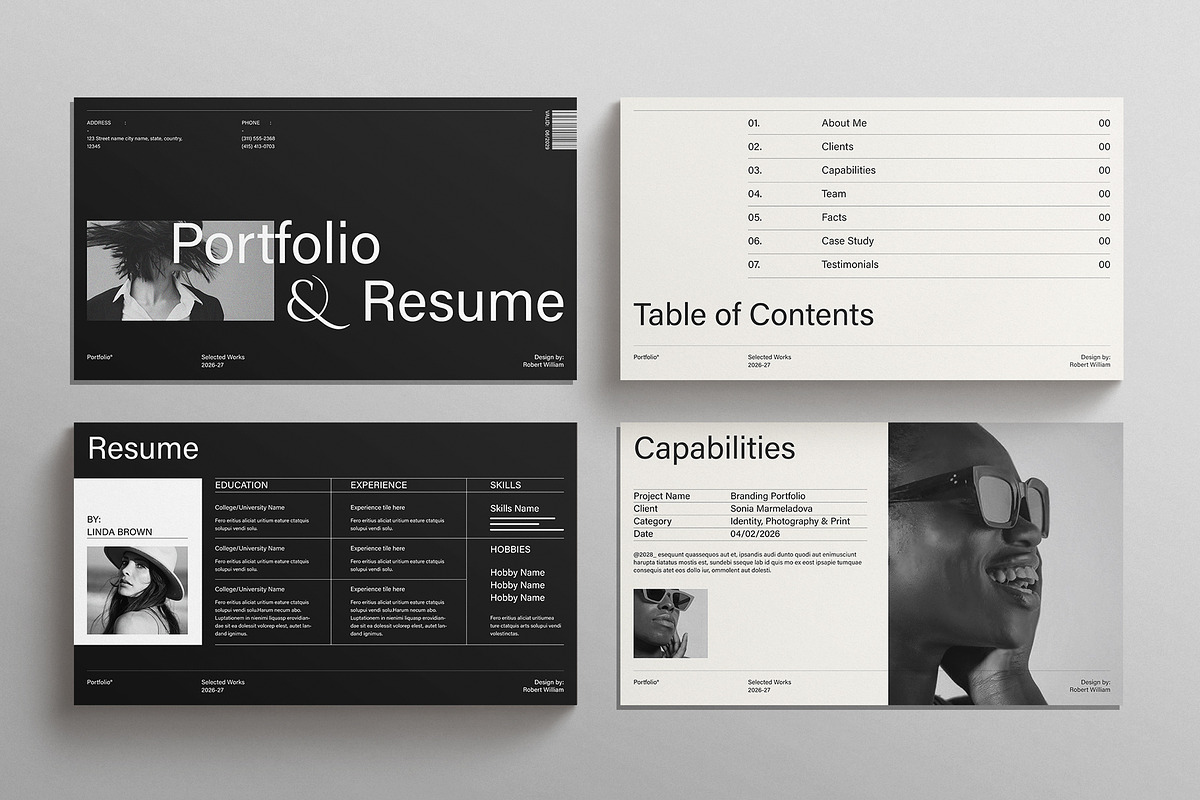 Portfolio & Resume Presentation, a Presentation Template by E-Type (Photo 2 of 5)