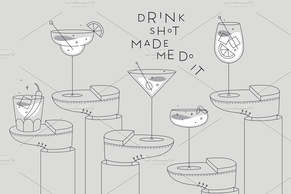 Clink Glass Collection, a Food Illustration by Anna (Photo 3 of 8)