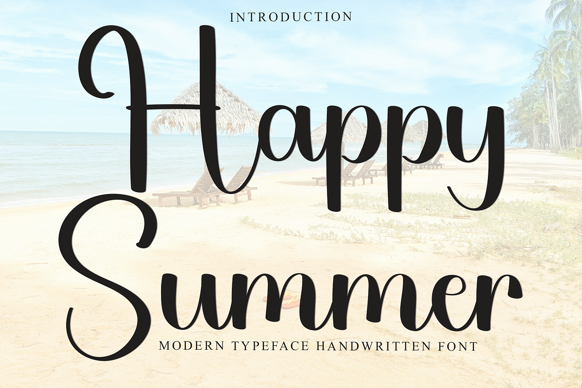 Happy Summer, a Handwritten Font by FreshTypeINK (Photo 1 of 8)