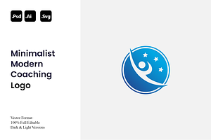 Minimalist Modern Coaching Logo, a Branding & Logo Template by Luxury Logos