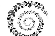 50 Elegant Floral Leaf Spiral Frame, a Decorative Illustration by Amazin_art (Thumbnail 5 of 39)