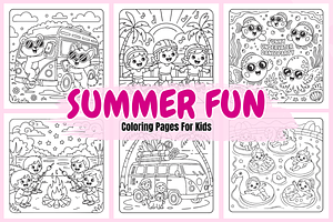 Summer Fun For Kids Vol-02, a Seasonal Illustration by Coco Bloom