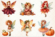Watercolor Fall Cute Fairy Clipart, an Illustration by Rose Art (Thumbnail 4 of 5)
