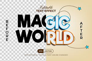 Editable Text Effect Comic Style