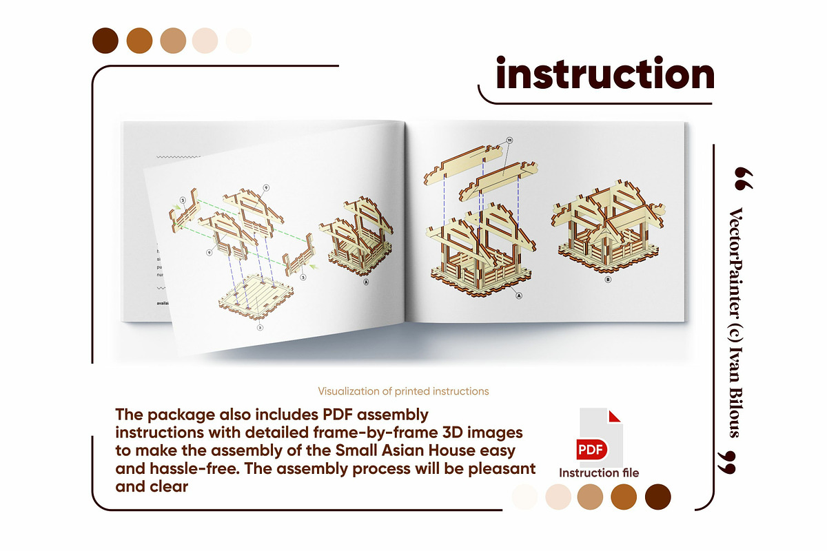 Asian Plant House - Laser Cut File, an Object Graphic by VectorPainter (Photo 15 of 15)
