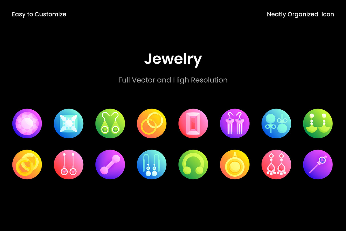 Jewelry Icon Collection, a Duotone Icon by Wencory (Photo 1 of 2)