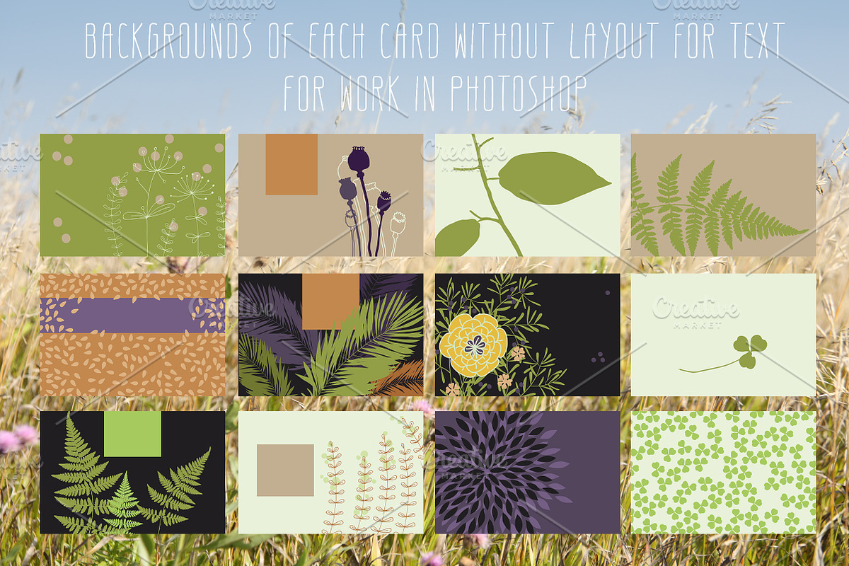 Herbal Business Cards, a Business Card Template by Nadia Emelianova (Photo 3 of 4)