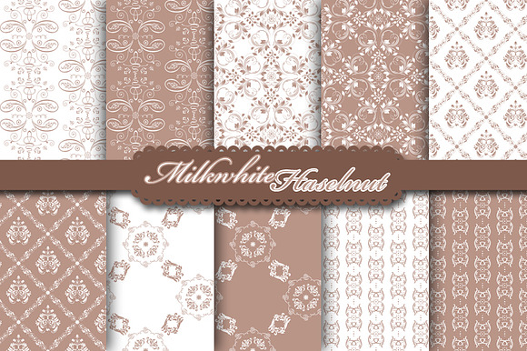 Elegant Damask Digital Paper preview 5